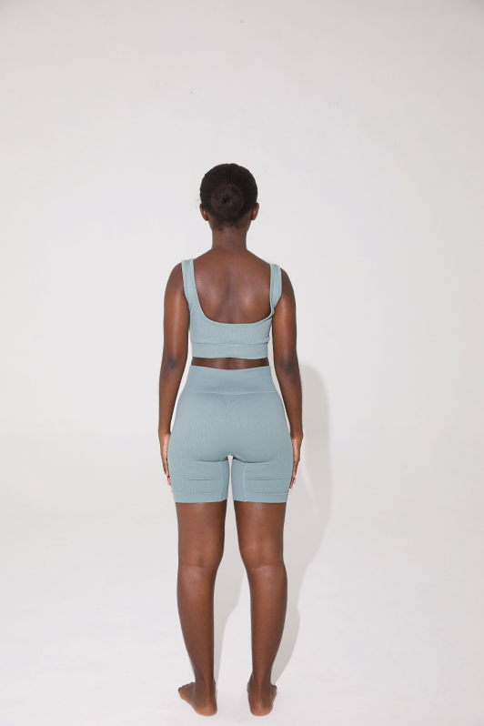 Sapphire | Crop Top + Shorts